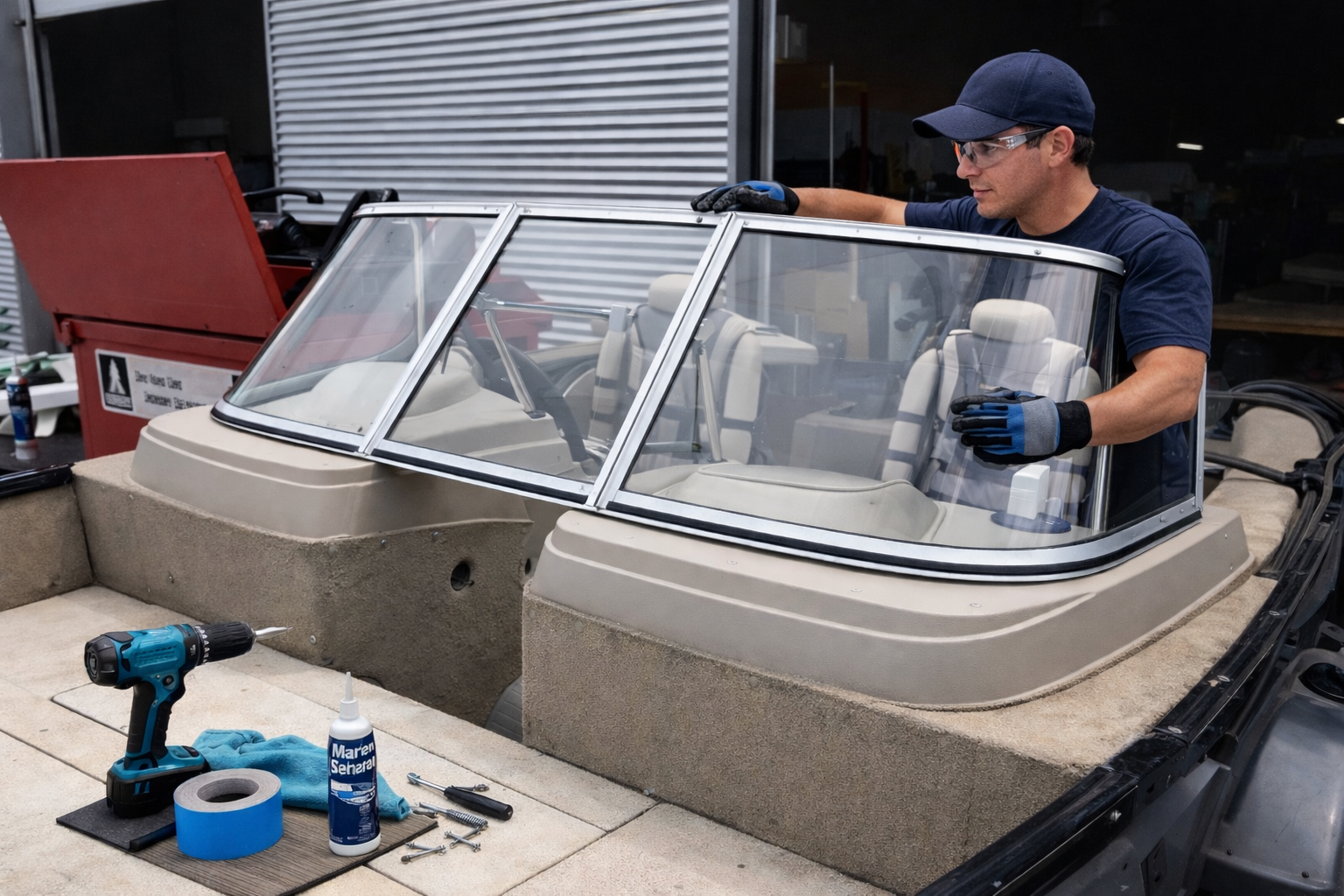 Marine Boat Windshield Repair Replacement