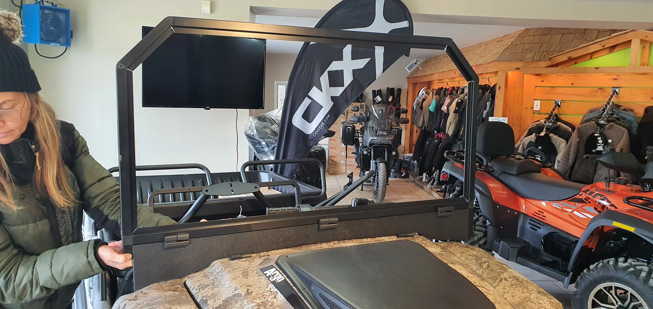 XTV ARGO Windshield, Window Back Panel, Roof - Flex A Fab