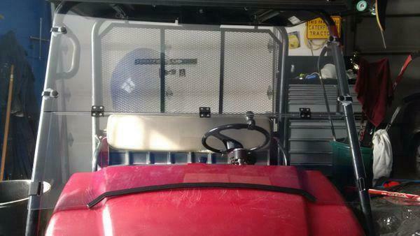 UTV Kawasaki Mule Windshield, Window Back Panel, Roof