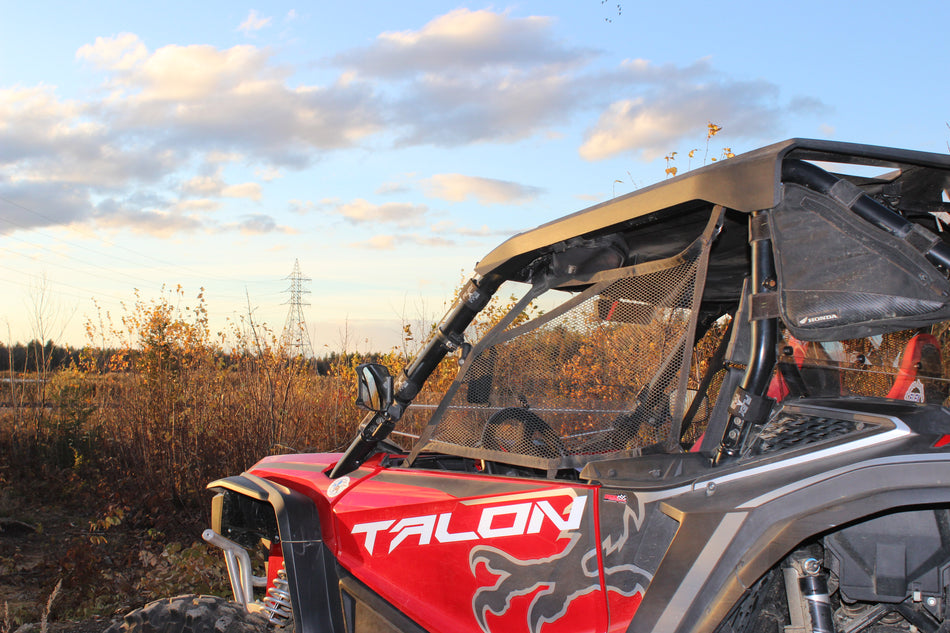 UTV Honda Talon Windshield, Window Back Panel, Roof