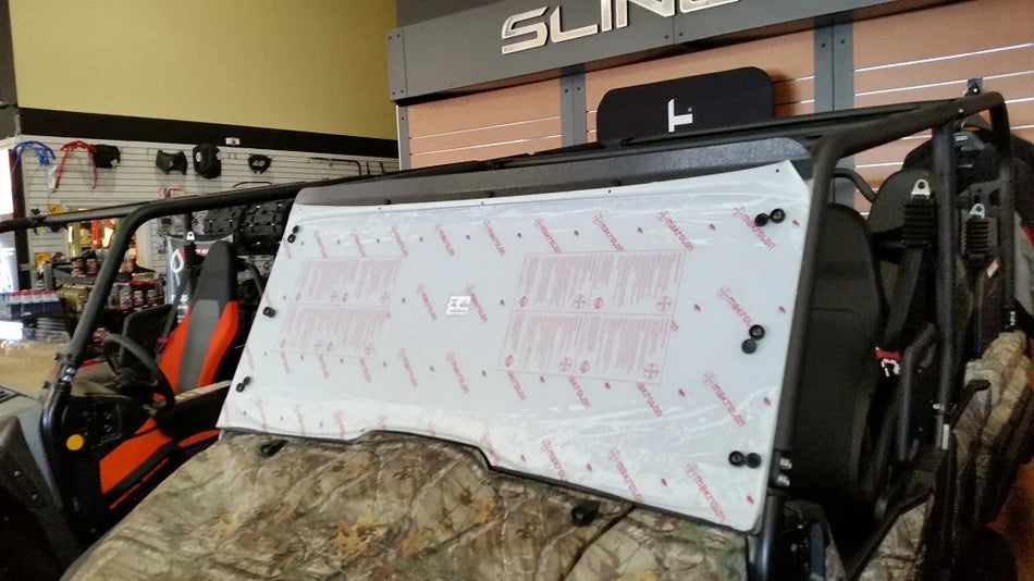 UTV Yamaha Wolverine Windshield, Window Back Panel - Flex A Fab