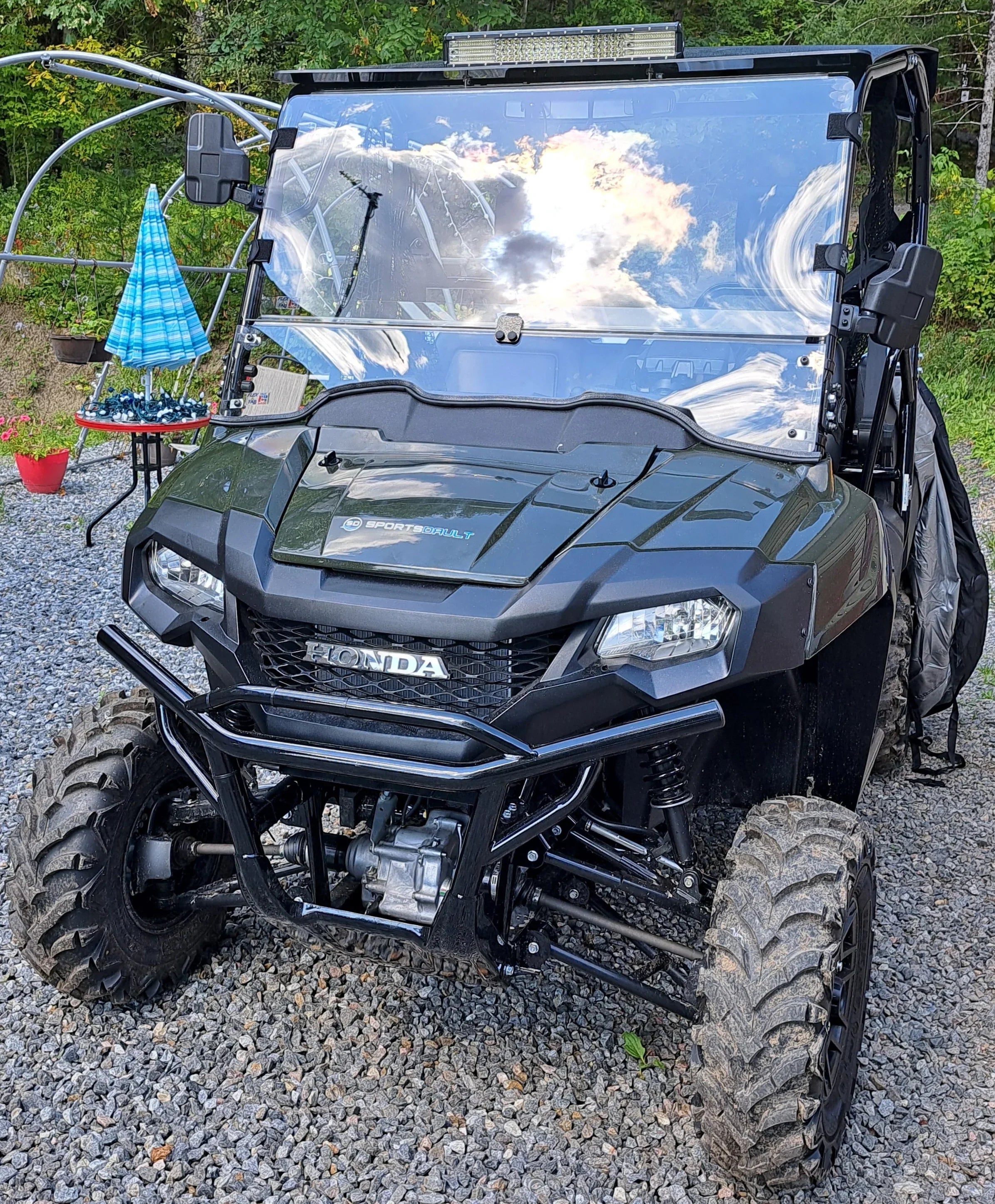 HONDA PIONEER 700 2014+ Windshield Combo - Flex A Fab