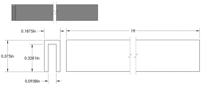 Trim 1/8 Grip Vinyl per linear foot (1 lf = 12 in.) - Flex A Fab