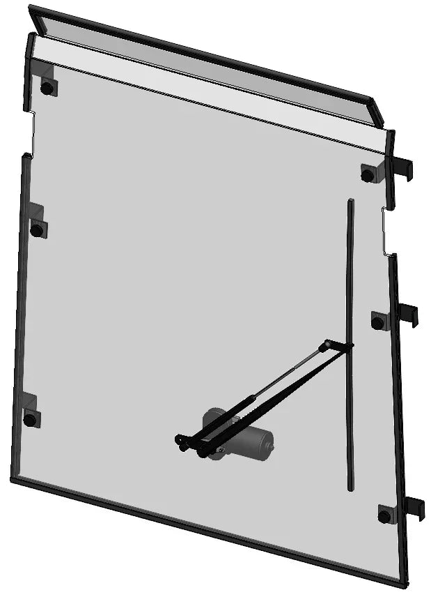 Toyota Forklift 8F(DG)35-40 OEM Windshield Window Roof Glass Repair - Flex A Fab