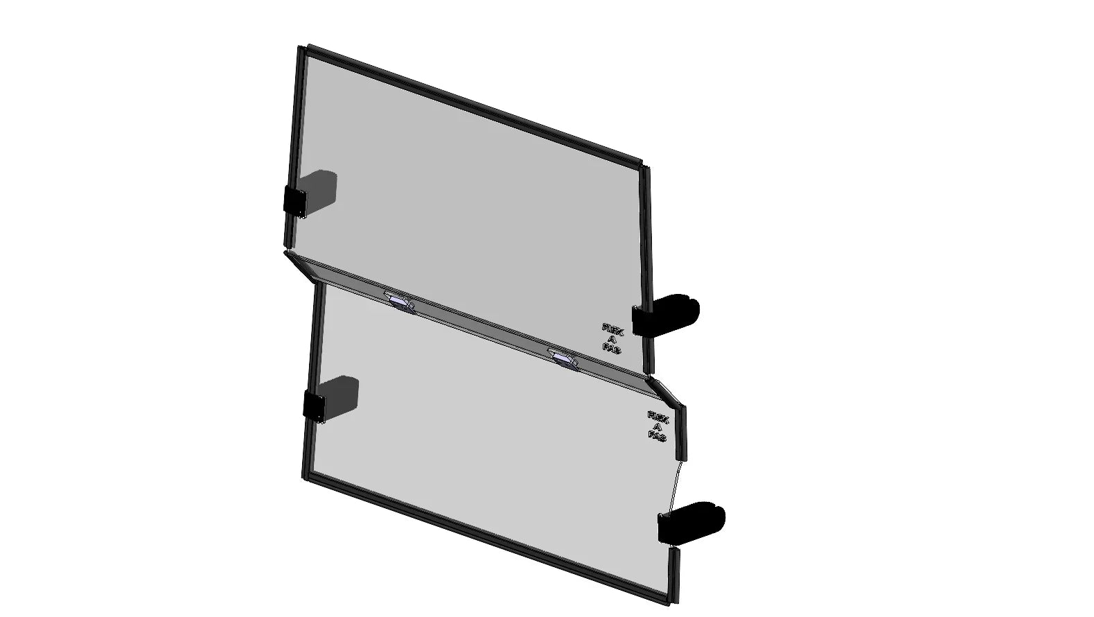 Toyota Forklift 8FG(D)U15-32 Windshield Window Roof by Flex A Fab - Flex A Fab