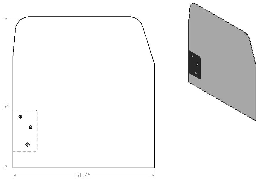 KX057-5 Windshield