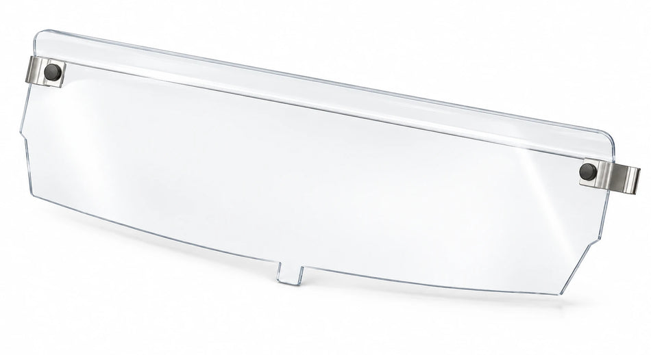 Can-Am Maverick Trail / Sport lower half windshield, clear panel with black mounting hardware