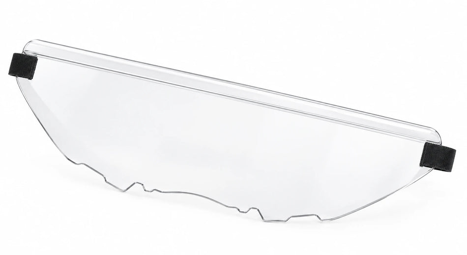 Can-Am Maverick X3 lower half windshield for 2016+, clear panel with black mounting hardware