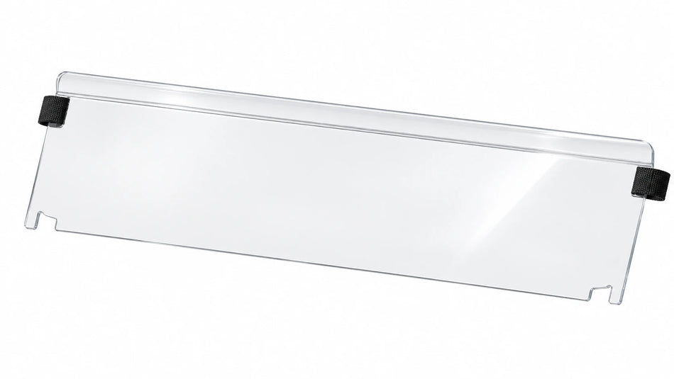 CFMOTO UForce 1000 lower half windshield for 2019+, clear panel with black mounting hardware