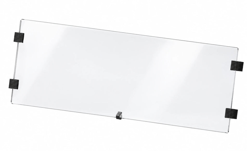 CFMOTO UForce 1000 upper half windshield for 2019+, clear panel with black mounting hardware