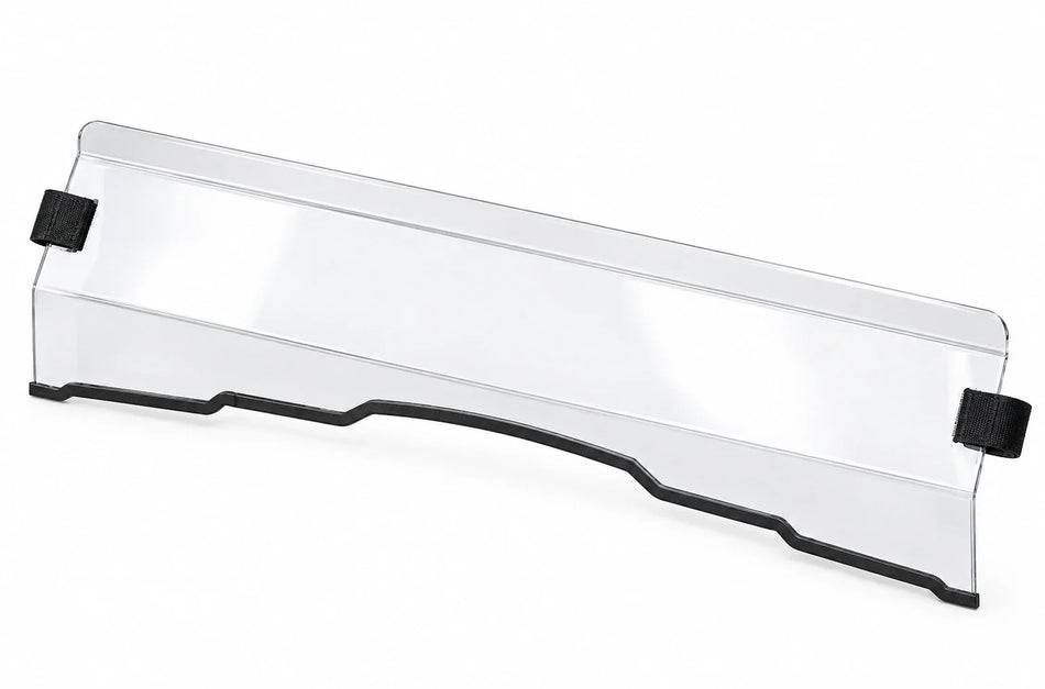 Flex A Fab lower half windshield for Honda Pioneer 500 / 520, product view on a white background
