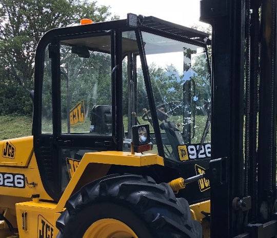 JCB Forklift Windshield Window Cab Glazing Glass Repair - Flex A Fab