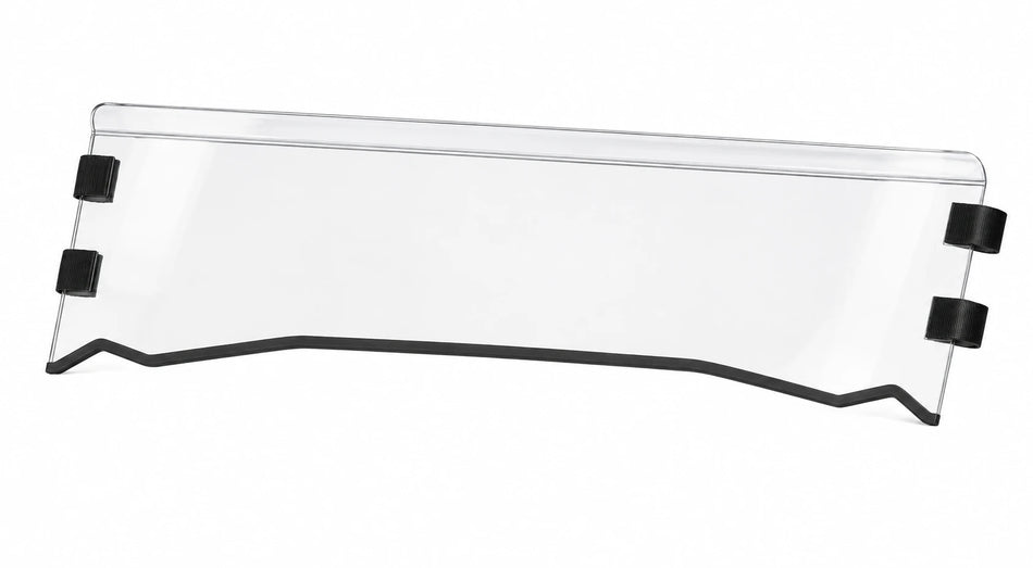 Flex A Fab lower half windshield for Kawasaki Mule Pro FX DX 2015+, product view on a white background