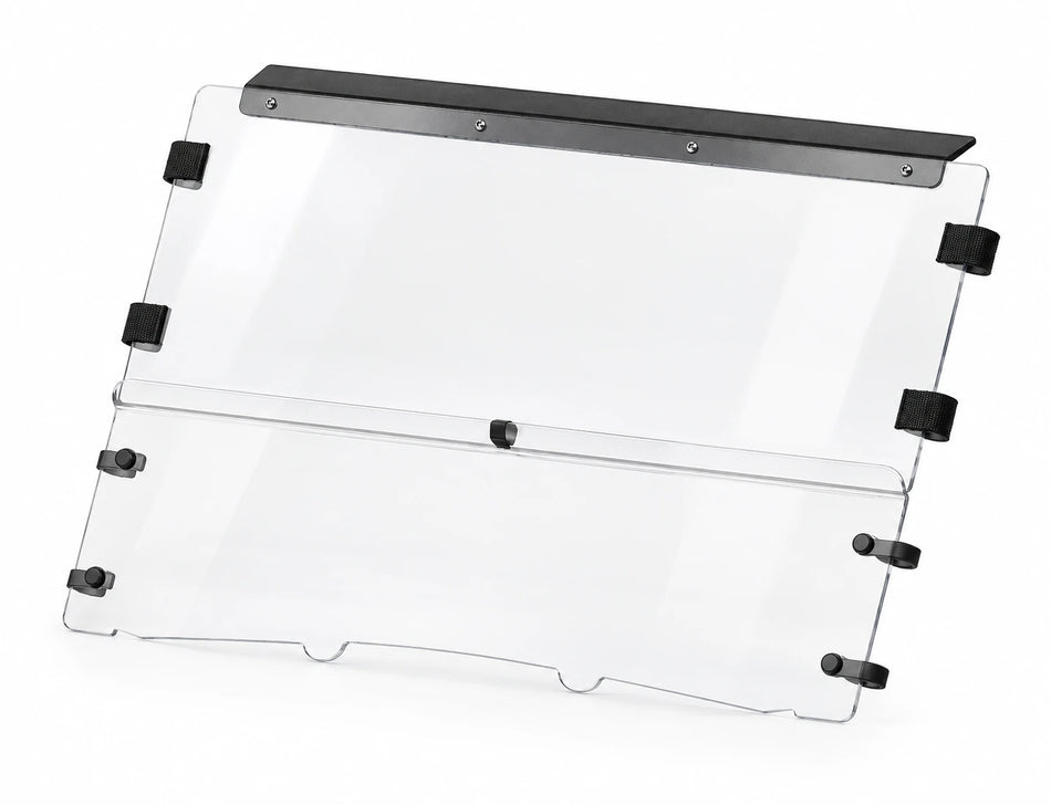 Flex A Fab combo windshield for Kawasaki Teryx 2010-13, product view on a white background