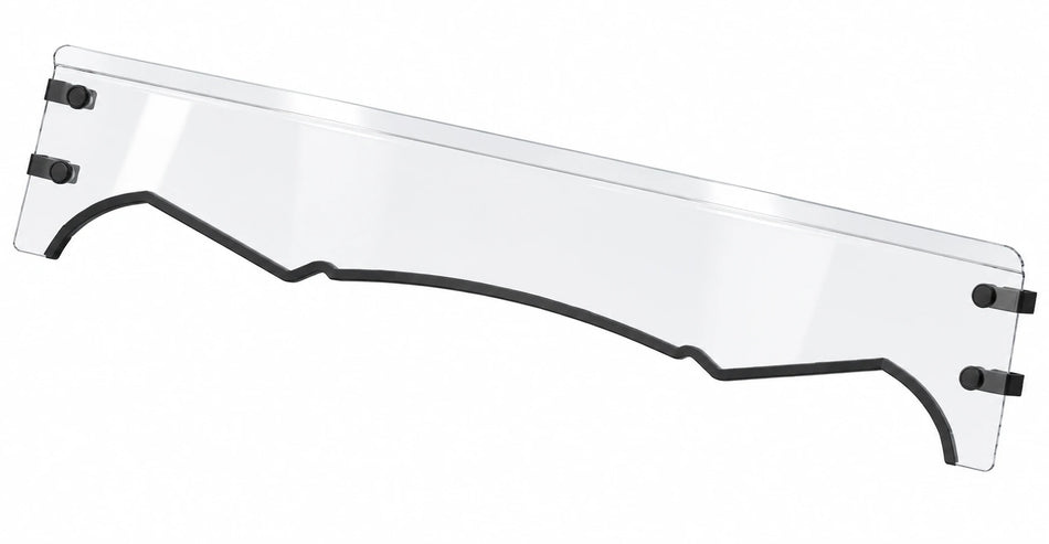 Flex A Fab lower half windshield for Kawasaki Teryx 2016+, product view on a white background