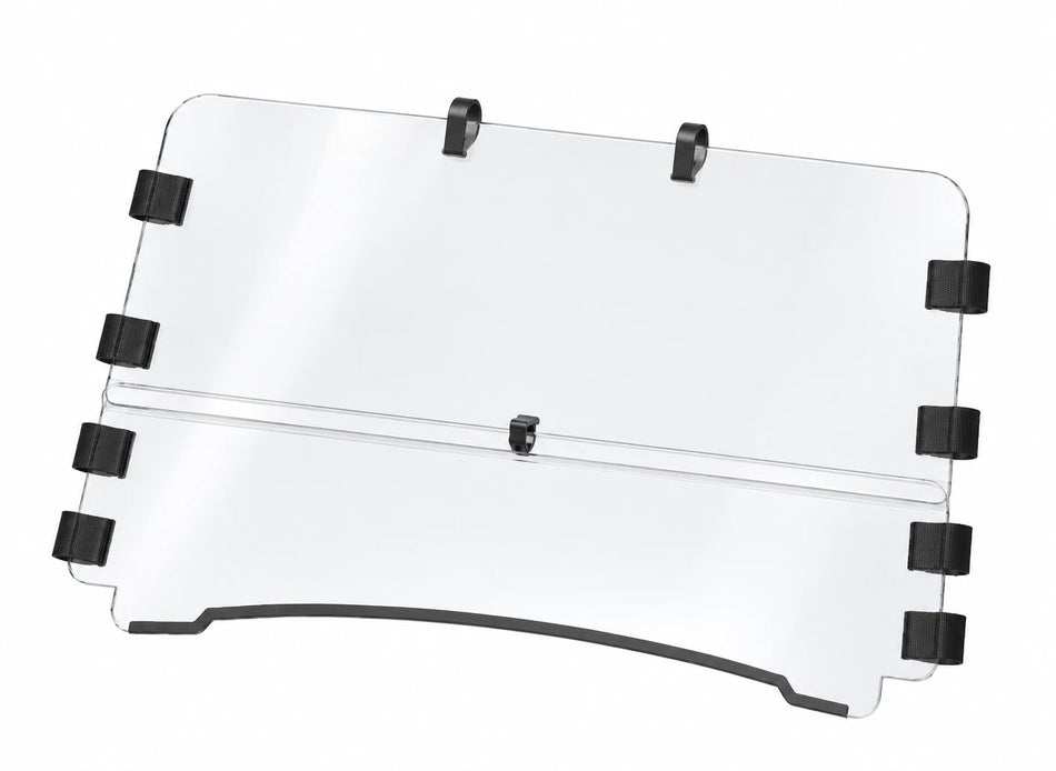 Flex A Fab combo windshield for Polaris RZR S XP 570 800 900 2008-18, product view on a white background