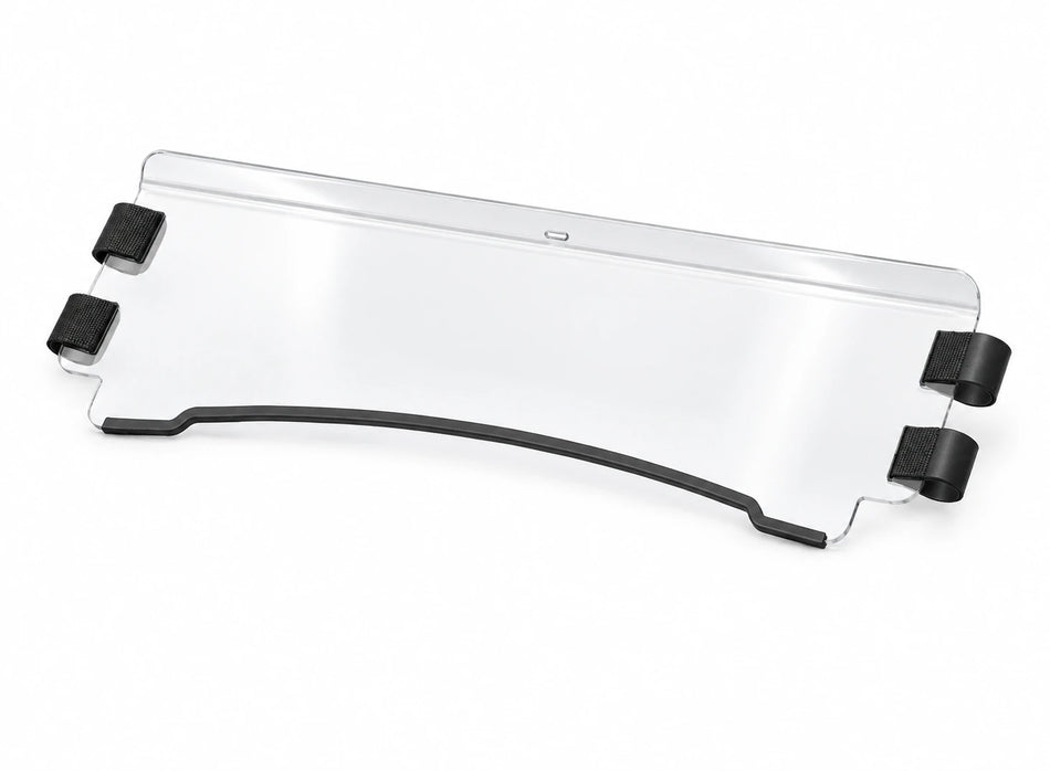 Flex A Fab lower half windshield for Polaris RZR S XP 570 800 900 2008-18, product view on a white background