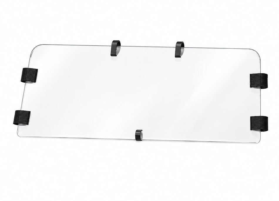 Flex A Fab upper half windshield for Polaris RZR S XP 570 800 900 2008-18, product view on a white background