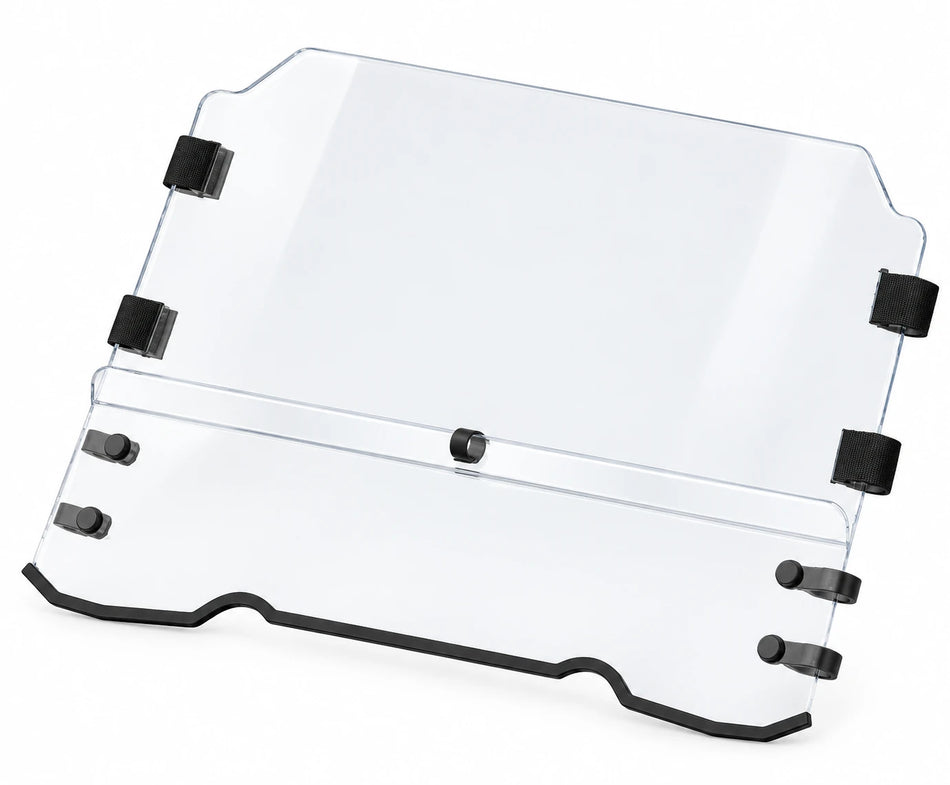 Flex A Fab combo windshield for Polaris RZR S XP 900 1000 2014-20, product view on a white background