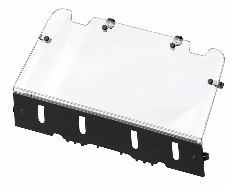 Polaris RZR XP 1000 2014+ rear windshield, clear polycarbonate product view