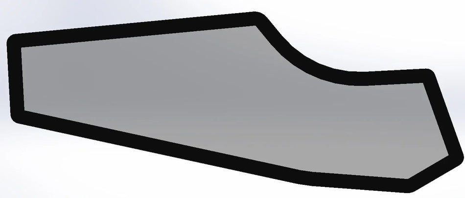 Ventana inferior derecha pegada, versión A - Toyota 8FDG15-32 - HW-TOFA-LNA6-AR