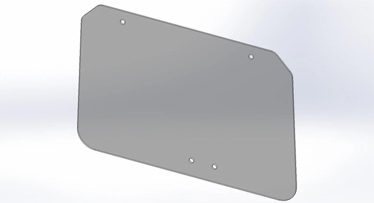 Full Rear Window for Toyota 8FDG35-80 forklift, HW-TOFB-BRA6; Toyota OEM reference 55215-U3641-71