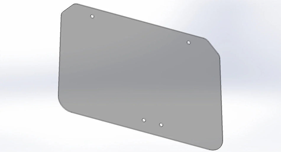 Full Rear Window for Toyota 8FDG35-80 forklift, HW-TOFB-BRA6; Toyota OEM reference 55215-U3641-71