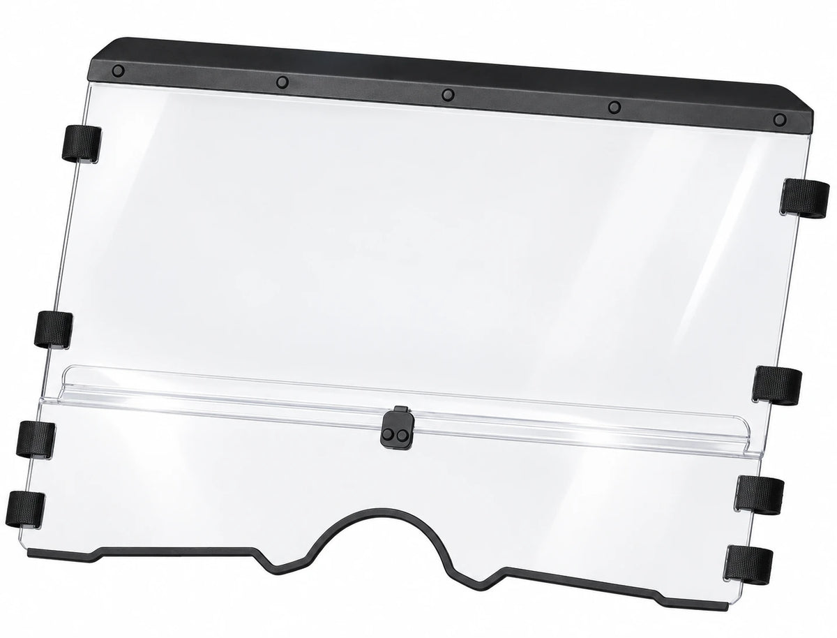 Flex A Fab combo windshield for Yamaha Rhino 2004-13, product view on a white background