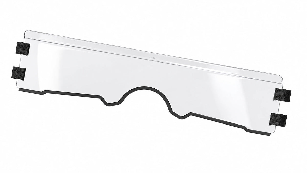 Flex A Fab lower half windshield for Yamaha Rhino 2004-13, product view on a white background