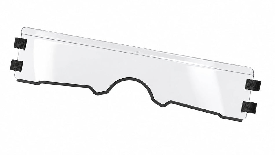 Flex A Fab lower half windshield for Yamaha Rhino 2004-13, product view on a white background