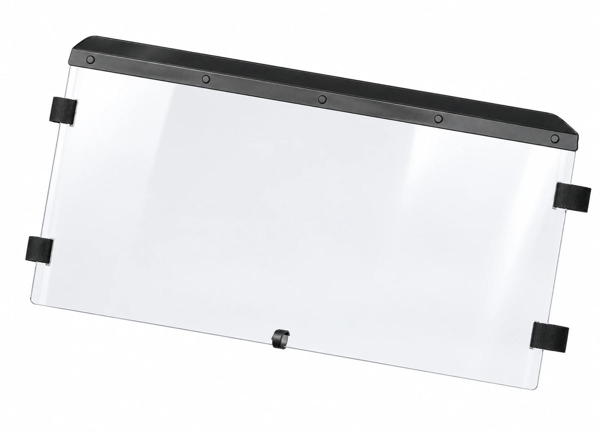 Flex A Fab upper half windshield for Yamaha Rhino 2004-13, product view on a white background