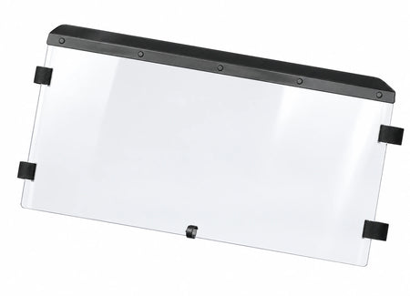 Flex A Fab upper half windshield for Yamaha Rhino 2004-13, product view on a white background