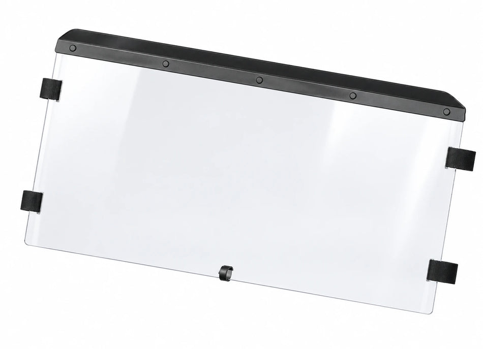 Flex A Fab upper half windshield for Yamaha Rhino 2004-13, product view on a white background