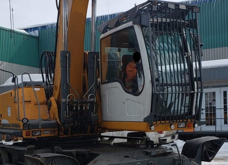 Liebherr Excavator Windshield Window Cab Glazing Glass Repair - Flex A Fab