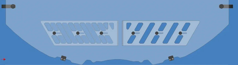 SLIDING WINDOW - OPENINGS WITH ONE HANDLE 3MM (1/8") THICK - Flex A Fab