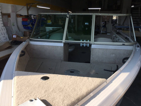 Curved Glass Boat Windshield Repair Replacement - Flex A Fab