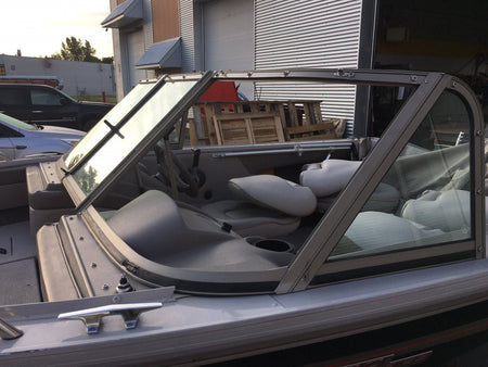 Curved Glass Boat Windshield Repair Replacement - Flex A Fab