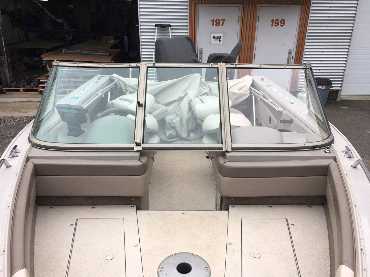 Curved Glass Boat Windshield Repair Replacement - Flex A Fab