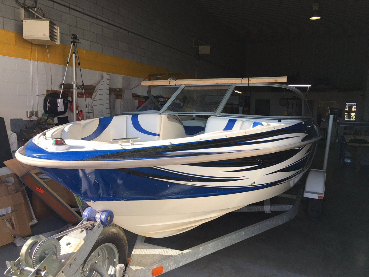 Curved Boat Windshield Glass Replacement Repair