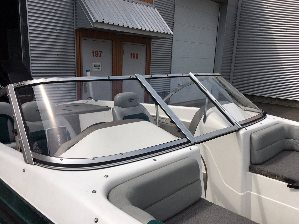 Curved Boat Windshield Glass Replacement Repair