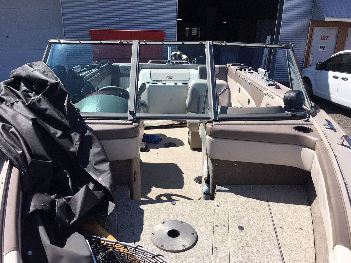 Curved Boat Windshield Glass Replacement Repair