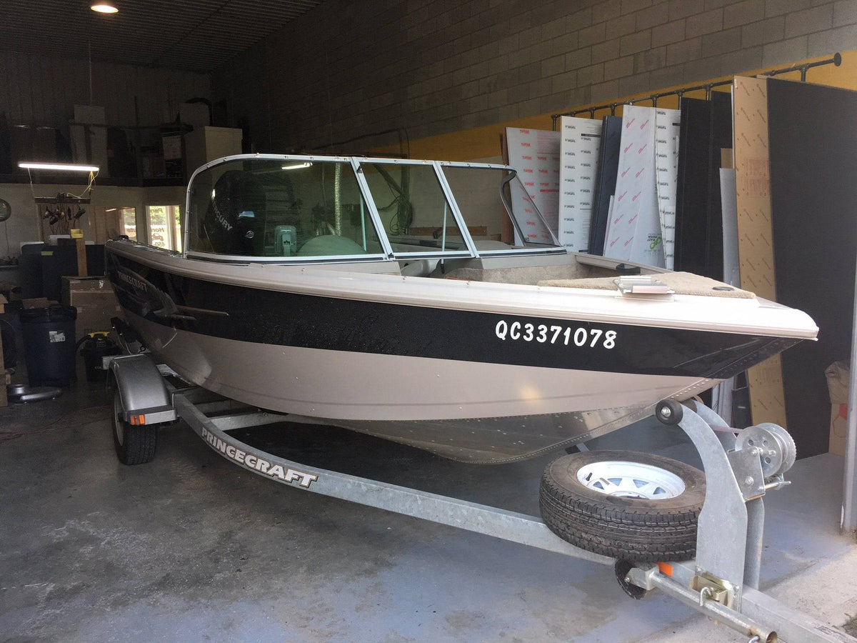 Curved Boat Windshield Glass Replacement Repair