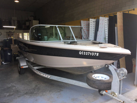 Curved Boat Windshield Glass Replacement Repair