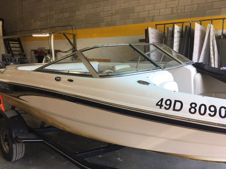 Curved Boat Windshield Glass Replacement Repair