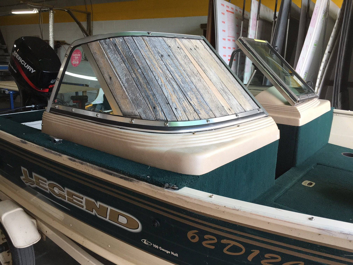 Curved Boat Windshield Glass Replacement Repair