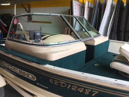 Curved Boat Windshield Glass Replacement Repair