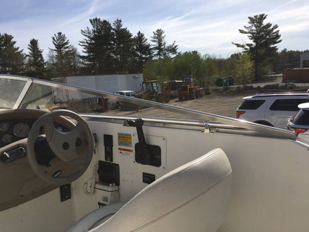 Curved Boat Windshield Glass Replacement Repair