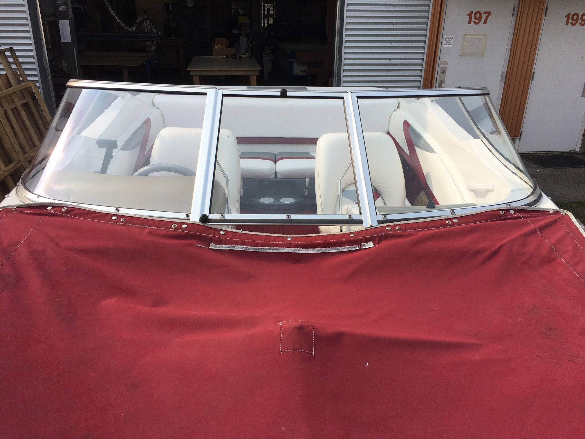 Curved Boat Windshield Glass Replacement Repair