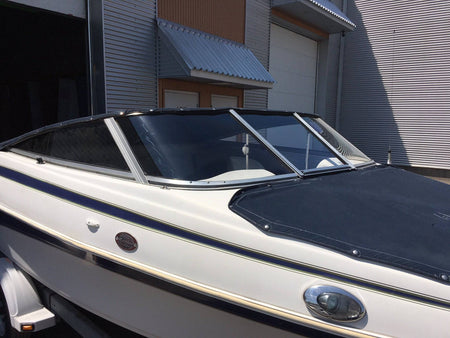 Curved Boat Windshield Glass Replacement Repair