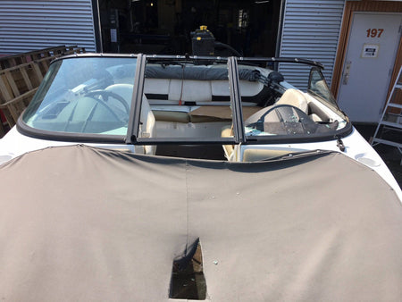 Curved Boat Windshield Glass Replacement Repair